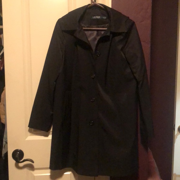 ralph lauren hooded trench coat